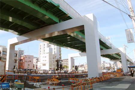 名古屋高速　４号東海線　建設現場